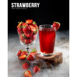 Тютюн Honey Badger Wild Strawberry (Медовий Барсук Міцний) Полуниця 250 гр