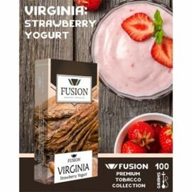 Тютюн Fusion Premium Virginia Strawberry Yogurt (Ф'южн Полуничний Йогурт) 100 грам