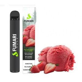 Одноразка Fumari 800 (безникотиновый) Клубничного мороженое