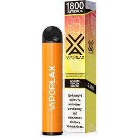 Одноразка Vaporlax (Вапорлакс) Ананас Персік Манго 1800| 5%