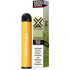 Одноразка Vaporlax (Вапорлакс) Яблуко Персик Груша 1800| 5%