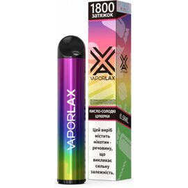 Одноразка Vaporlax (Вапорлакс) Кисло-Сладкие Конфеты 1800 | 5%