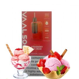 Одноразка VAAL (Велл) Полуничне Морозиво 5000 | 2%