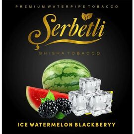 Тютюн Serbetli Ice Watermelon Blackberry (Щербетлі Айс Арбуз Ожевика) 50 грам