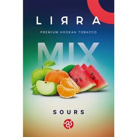 Тютюн Lirra Sours (Лірра Сауерс, Кавун Зелене яблуко Мандарин) 50 гр