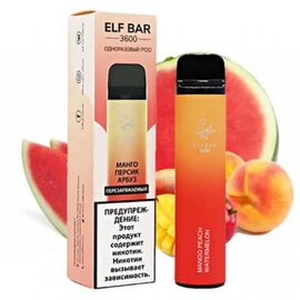 Одноразка Elf Bar 3600 Mango Peach Watermelon (Ельф бар Манго Персик Кавун)