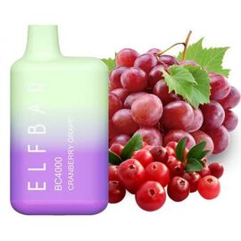 Одноразка Elf Bar BC4000 Cranberry Grape (Ельф бар Клюква Виноград)