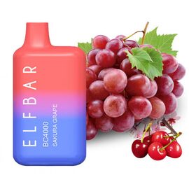 Одноразка Elf Bar BC4000 Sakura Grape  (Ельф бар Виноград Сакура)
