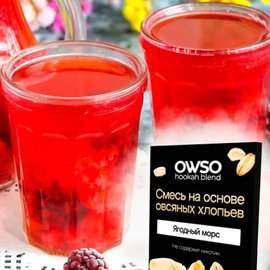 Суміш на основі вівсяних пластівців Owso Ягідний Морс 100грм