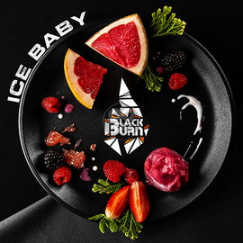 Тютюн Burn Black Ice Baby (Берн Блек - Ягідний Сорбет з Грейпфрутом) 100 грам