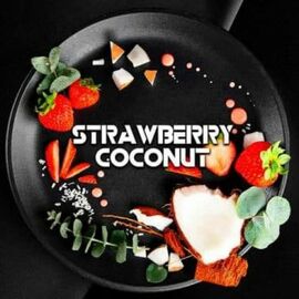 Табак Burn Black Strawberry Coconut (Бёрн Блек Клубника Кокос Эвкалипт) 100 грамм