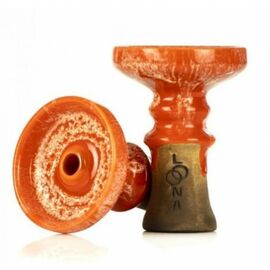 Чаша для кальяна LOONA Crater оранжевая rusty