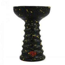 Чаша для кальяну RS Bowls Ideal (SI) Чорна матова з жовтими точками