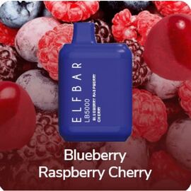 Одноразка Elf ​​Bar LB5000 Blueberry Raspberry Cherry (Чорниця Малина Вишня)