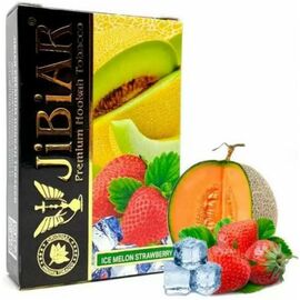 Тютюн Jibiar Ice Melon Strawberry (Джибіар Айс полуниця диня) 50 грам