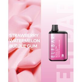 Одноразка Elf Bar BС5000 ULTRA Strawberry Watermelon Bubble Gum (Клубника Арбуз Бабл-Гам)