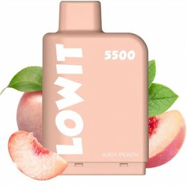 Картриджі Elf Bar Lowit 5500 Juicy Peach (Ловіт Персиковий Сік)