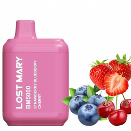 Одноразка Lost Mary CM5000 Strawberry Blueberry Cherry (Лост Мері Полуниця Чорниця Вишня)