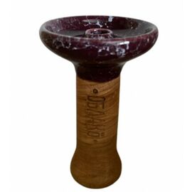 Чаша для кальяну Хмара Phunnel M Glaze Top Фіолетова в крапку