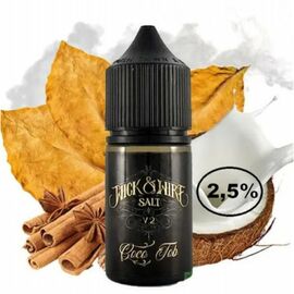 Рідина Wick&Wire Coco Tobacco (Вік Енд Вайр Коко Тютюн) 30мл 2,5%