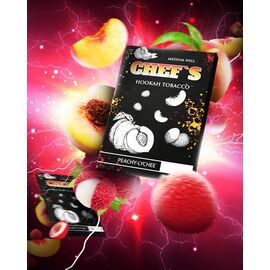 Тютюн Chefs Peachy Lychee (Персик Лічі) 40гр
