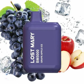 Одноразка Lost Mary BM5000 Grape Apple Ice (Виноград Яблуко Лід)