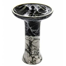 Чаша для кальяну 2x2 Black White Mramor