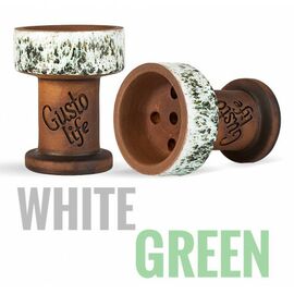 Чаша для кальяну Gusto Bowls Rook White-Green