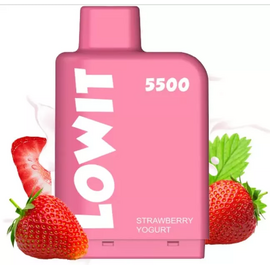 Картридж Elf Bar Lowit 5500 Strawberry Yogurt (Ловит Клубничный Йогурт)