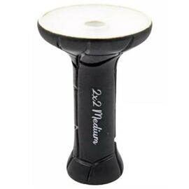 Чаша для кальяну 2x2 Hookah Medium Turtle White