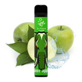 Одноразка Elf Bar 1500 Green Apple (Зелене Яблуко)