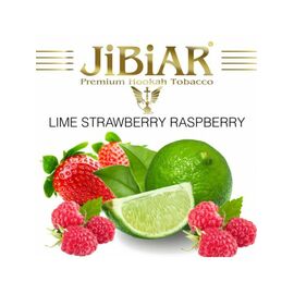 Табак Jibiar Lime Strawberry Raspberry (Лайм Клубника Малина) 100 гр