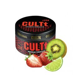 Тютюн CULT Medium M24 Strawberry Kiwi Lime (Полуниця Ківі Лайм) 100гр
