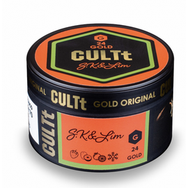 Тютюн Cult Strong Ds24 S.K.&Lim (Полуниця Ківі Лайм Льод) 100гр