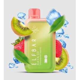 Одноразка Elf Bar RAYA D1 13000 Strawberry Kiwi Ice (Полуниця Ківі Лід)