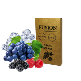 Тютюн Fusion Medium Ice Grape Berries (Крижаний Виноград Ягоди) 100 гр