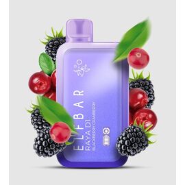 Одноразка Elf Bar RAYA D1 13000 Blackberry Cranberry (Ожина Журавлина)