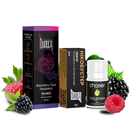 Рідина Набір Chaser Black Blackberry Sour Raspberry 30мл 5%