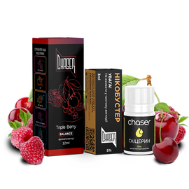 Жидкость Набор Chaser Black Triple Berry 30мл 5%