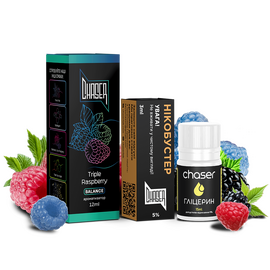 Жидкость Набор Chaser Black Triple Raspberry 30мл 5%