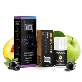 Рідина Набір Chaser Black Blackcurrant Peach Apple 30мл 5%