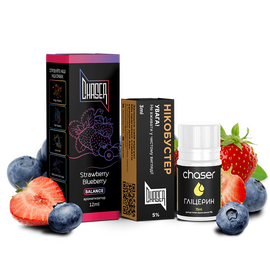 Жидкость Набор Chaser Black Strawbery Blueberry 30мл 5%