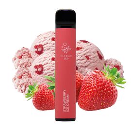 Электронные сигареты Elf Bar 1500 Strawberry Ice Cream (Ельф бар Клубничное мороженое)