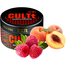 Тютюн CULTT C101 Raspberry Peach (Культт Малина Персик) 100 гр