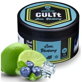 Тютюн Cult Medium M10 Lime Blueberry Ice (Лайм Чорниця Льод) 100гр