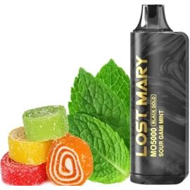 Одноразка Lost Mary MO5000 Sour Gami Mint (Кисла Цукерка М'ята)