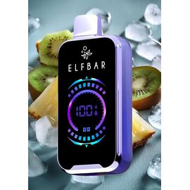 Одноразка Elf Bar FS18000 Kiwi Pineapple Ice (Ківі Ананас Лід)