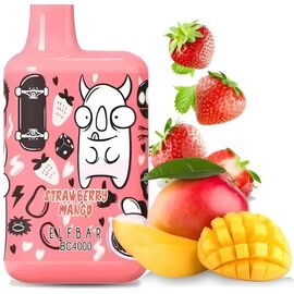 Одноразка Elf ​​Bar BC4000 Strawberry Mango Limited Edition (Ельф бар Полуниця Манго)