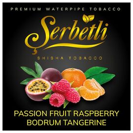 Тютюн Serbetli Passion Fruit Raspberry Bodrum Tangerine (Маракуя Малина Мандарин) 100 гр