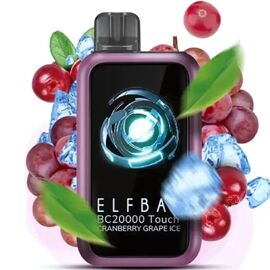 Одноразка Elf Bar BC20000 Touch Cranberry Grape Ice (Клюква Виноград Лед)